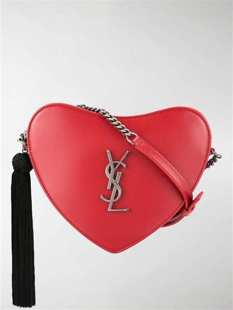 red heart shaped ysl bag|ysl heart shaped bag.